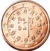 Portugália 1 cent 2008 UNC